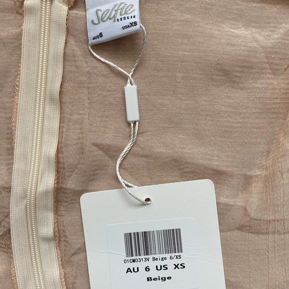 Selfie Leslie tan long sleeve dress - Picture 3 of 3